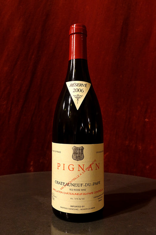 Chateau Rayas Chateauneuf du Pape Pignan Reserve 2006