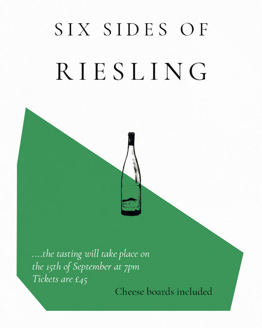 1 x Tasting Ticket - 6 Sides of Riesling - 15th September